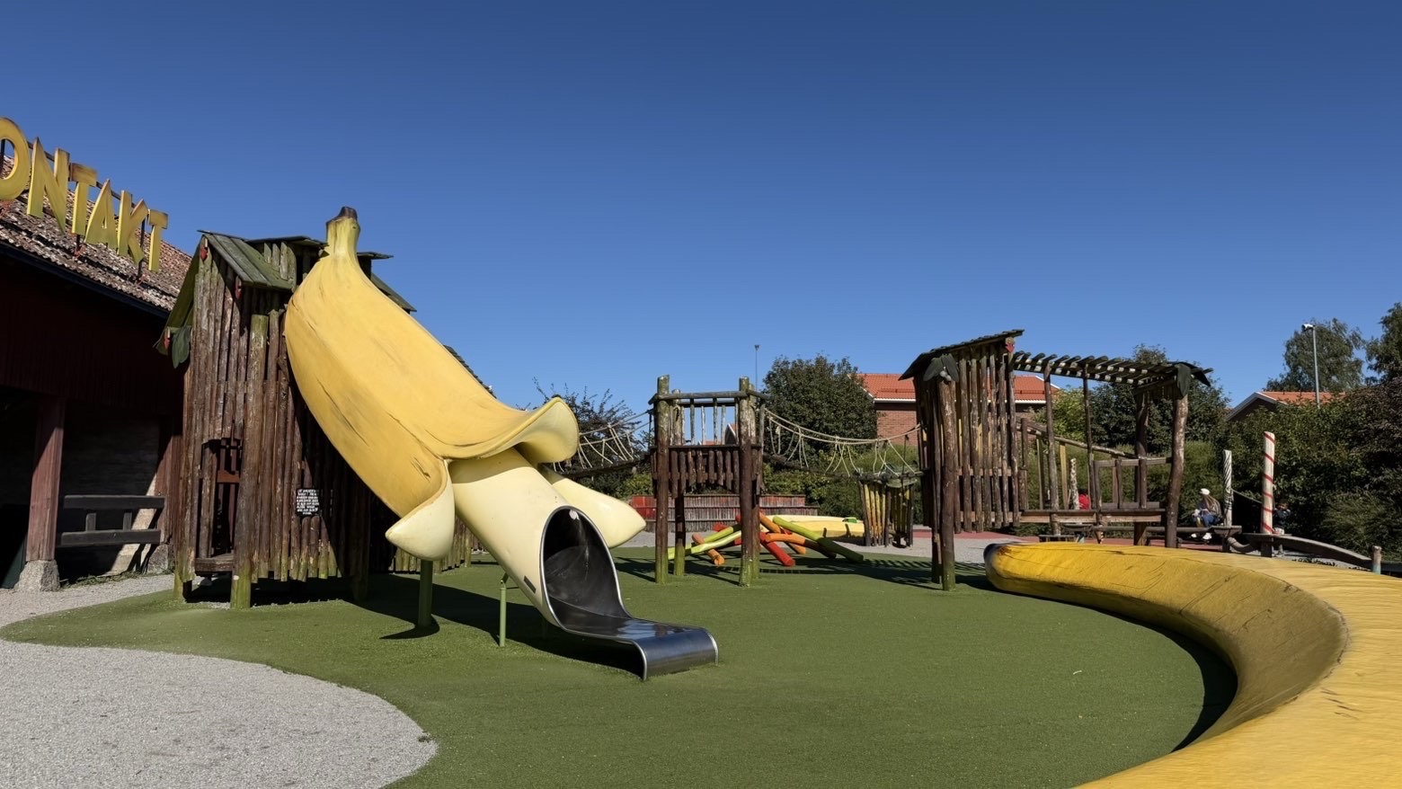 Den stora bananrutschkanan på Banankontakt i Bålsta